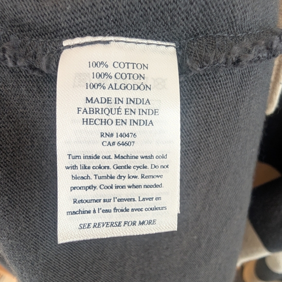 Faherty Navy and White Striped Polo Dress - Picture 7 of 10